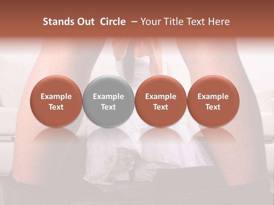 The Bride Laughs At Her Husband PowerPoint Template