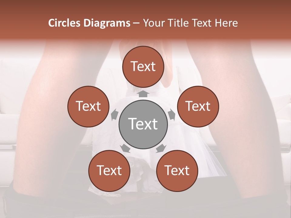 The Bride Laughs At Her Husband PowerPoint Template