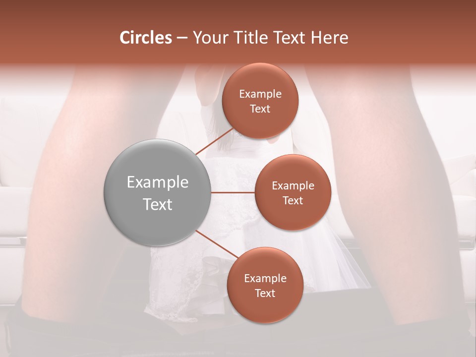 The Bride Laughs At Her Husband PowerPoint Template