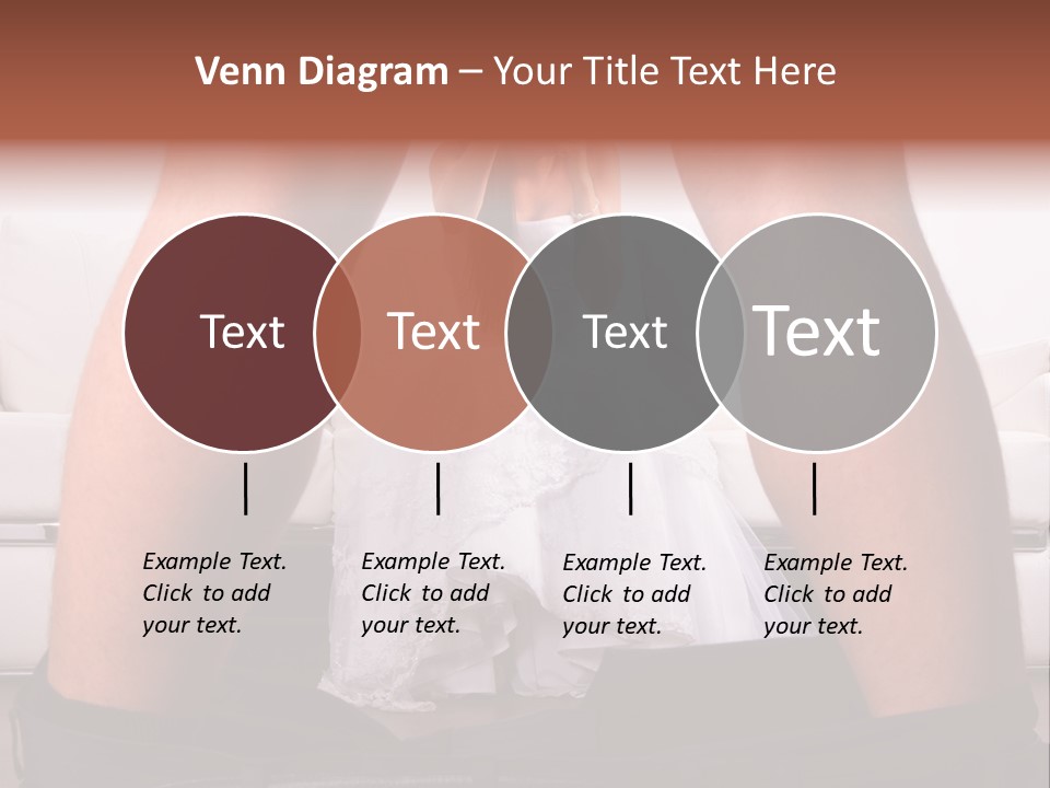 The Bride Laughs At Her Husband PowerPoint Template