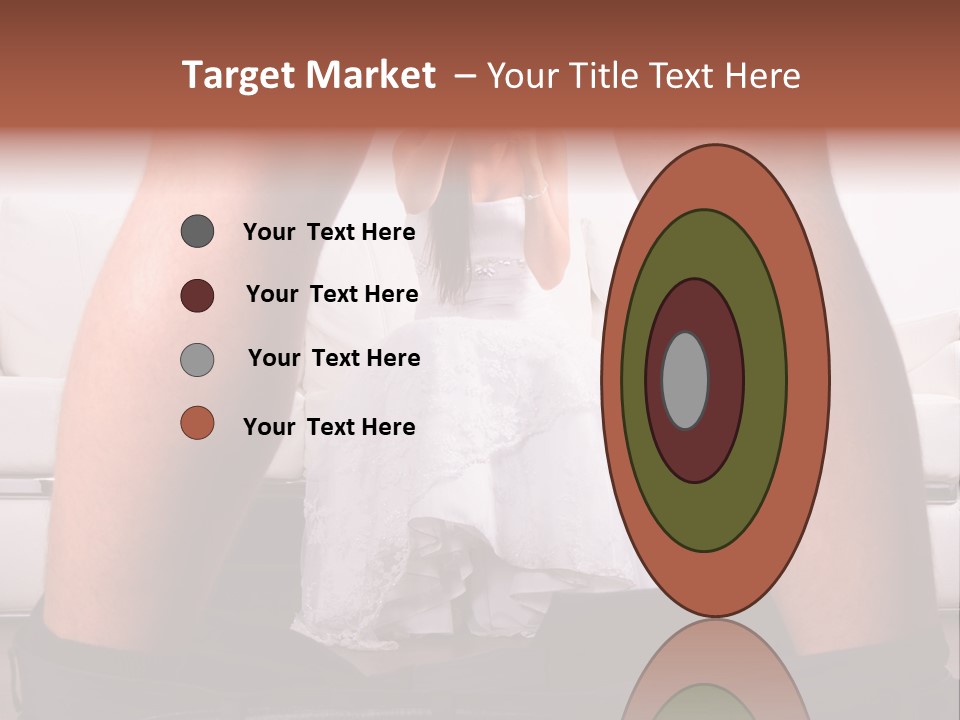 The Bride Laughs At Her Husband PowerPoint Template