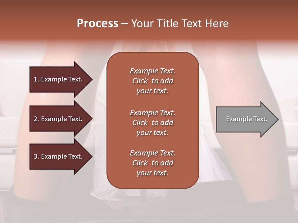 The Bride Laughs At Her Husband PowerPoint Template