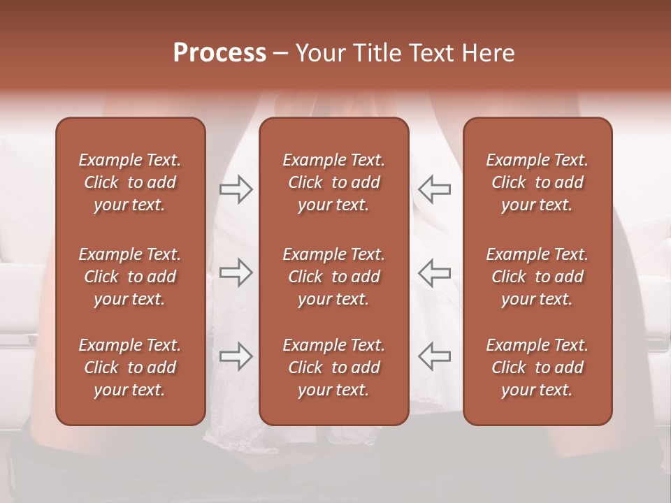 The Bride Laughs At Her Husband PowerPoint Template