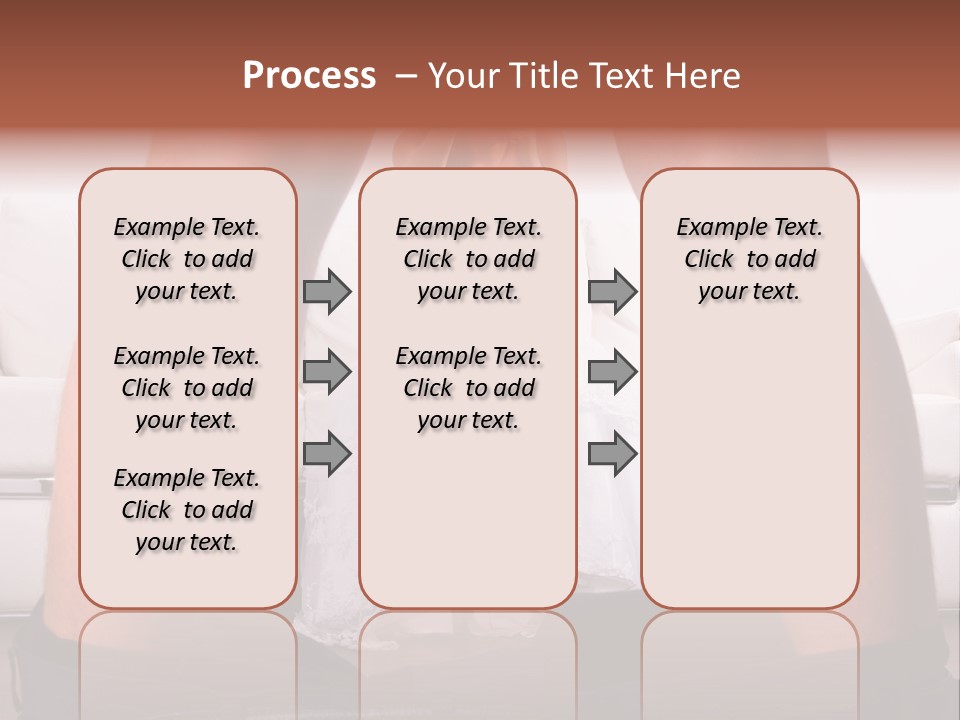 The Bride Laughs At Her Husband PowerPoint Template