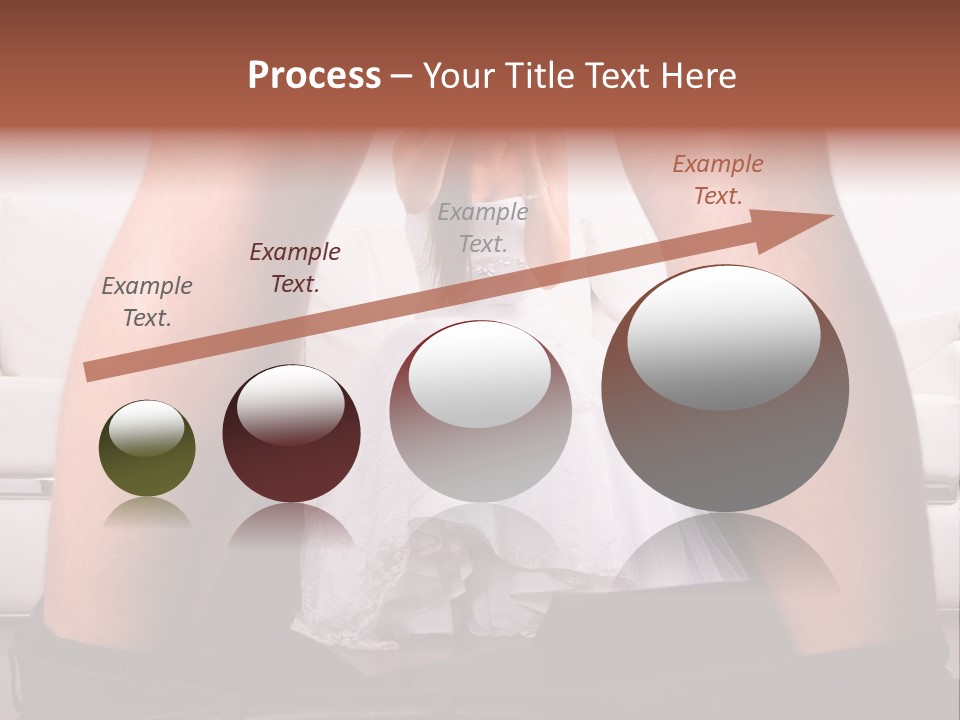 The Bride Laughs At Her Husband PowerPoint Template