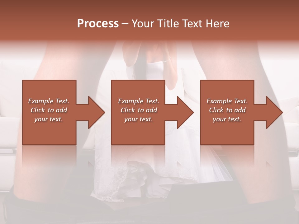 The Bride Laughs At Her Husband PowerPoint Template