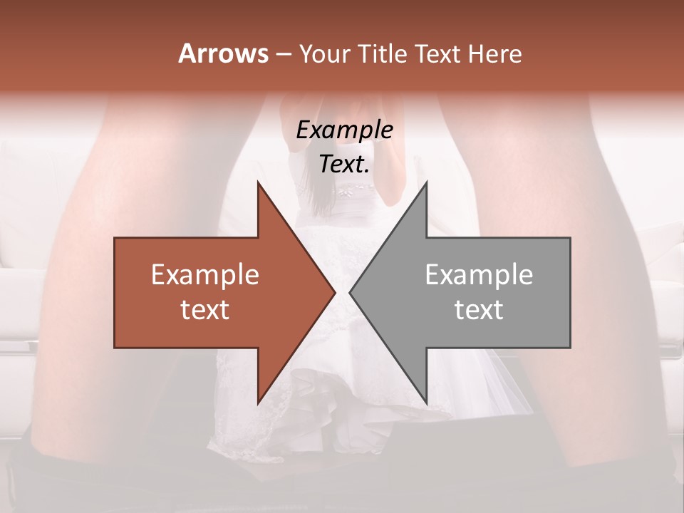 The Bride Laughs At Her Husband PowerPoint Template