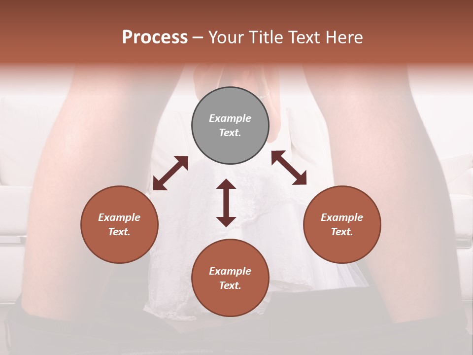 The Bride Laughs At Her Husband PowerPoint Template