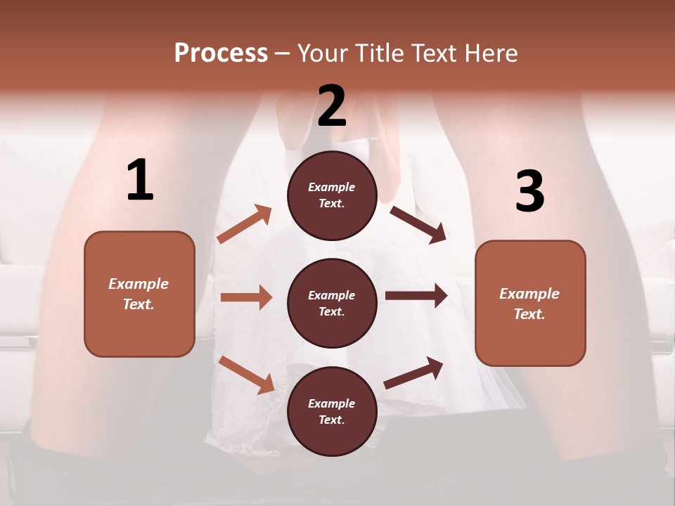 The Bride Laughs At Her Husband PowerPoint Template