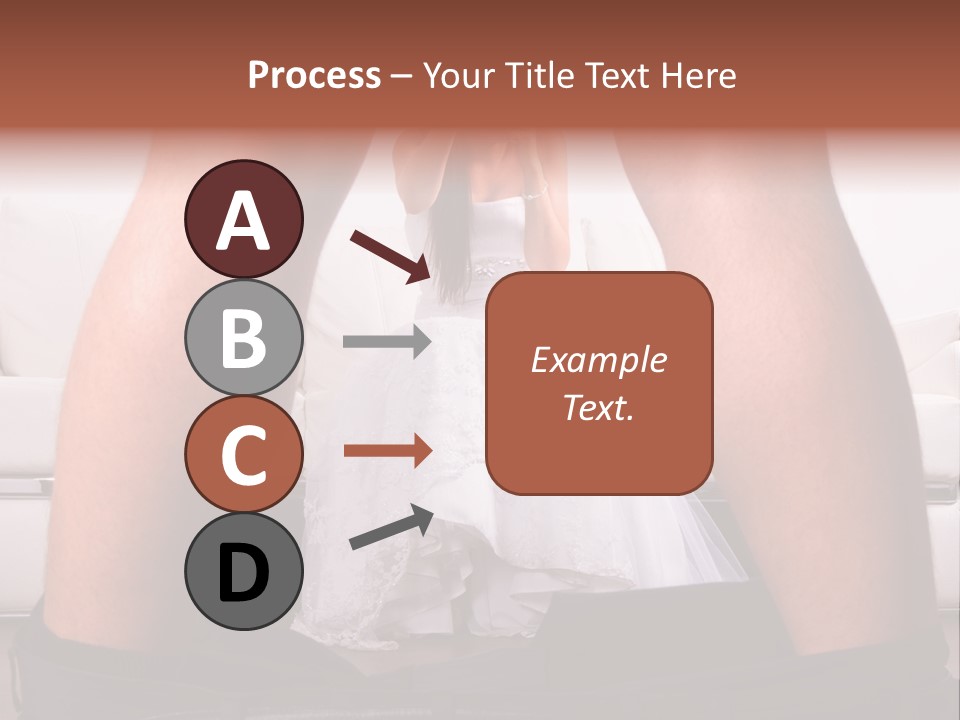 The Bride Laughs At Her Husband PowerPoint Template