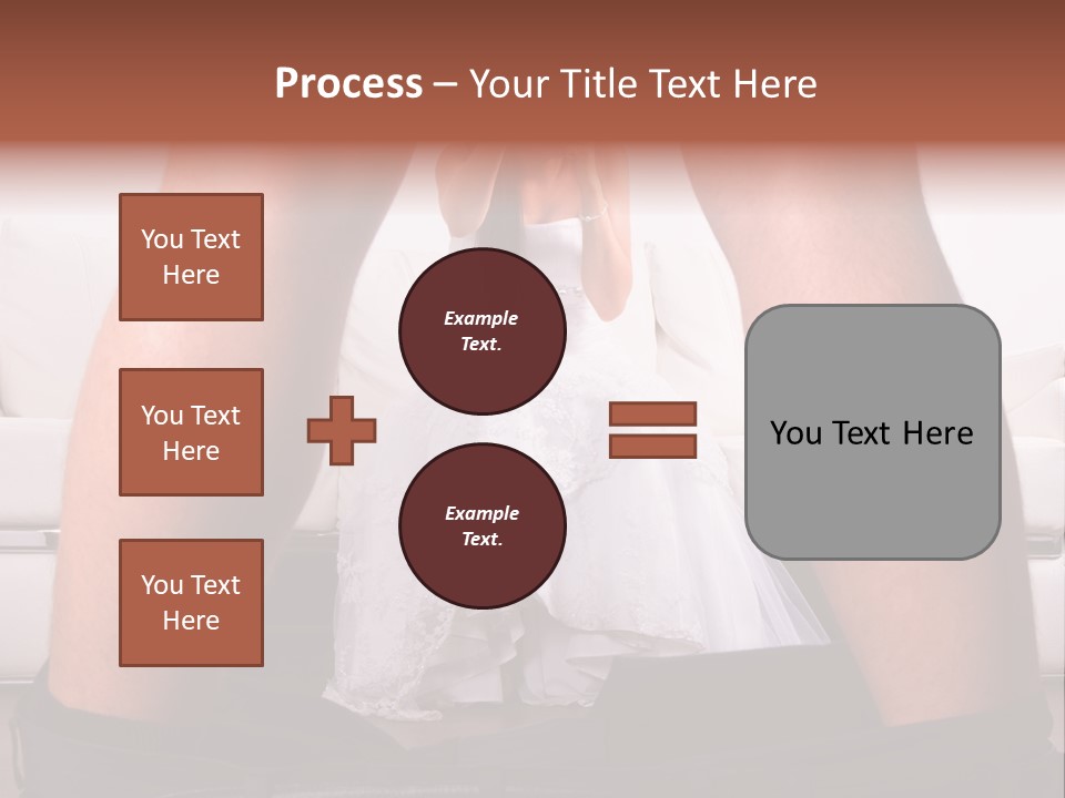 The Bride Laughs At Her Husband PowerPoint Template