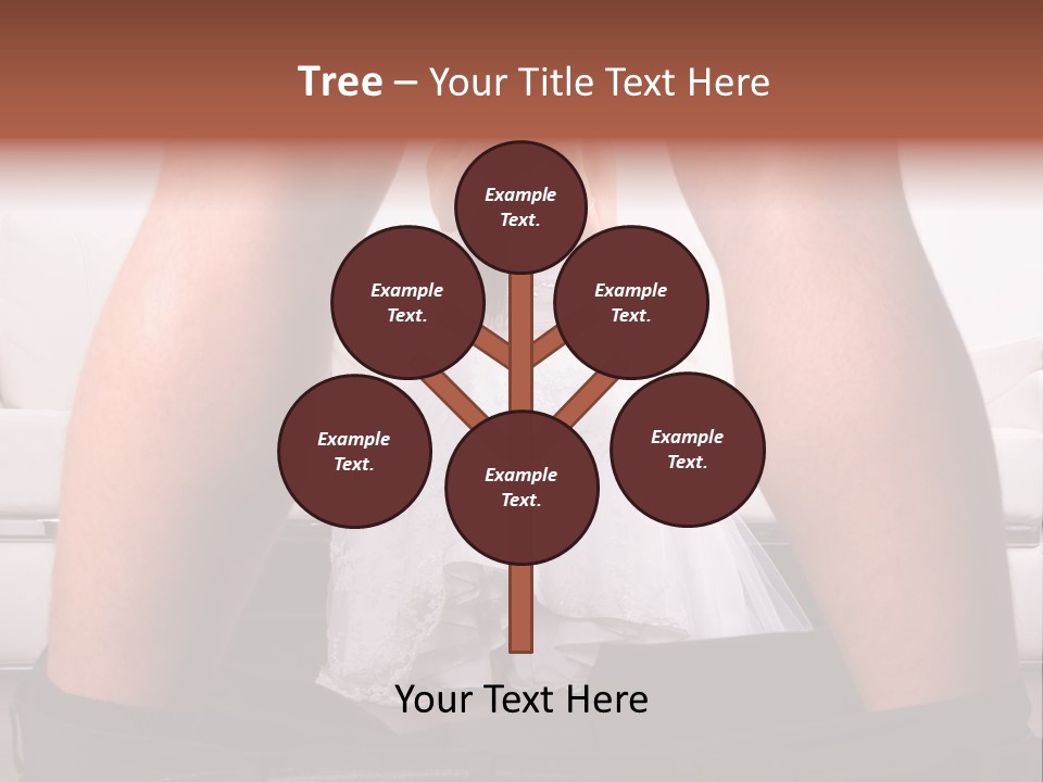 The Bride Laughs At Her Husband PowerPoint Template