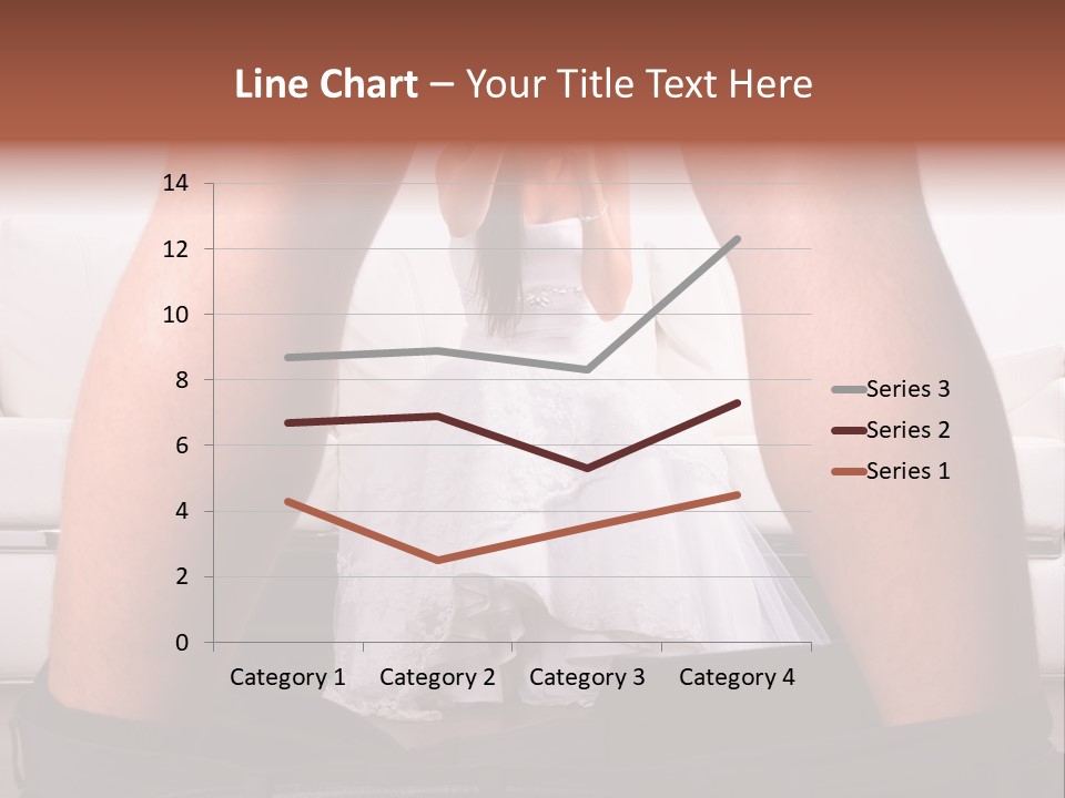 The Bride Laughs At Her Husband PowerPoint Template