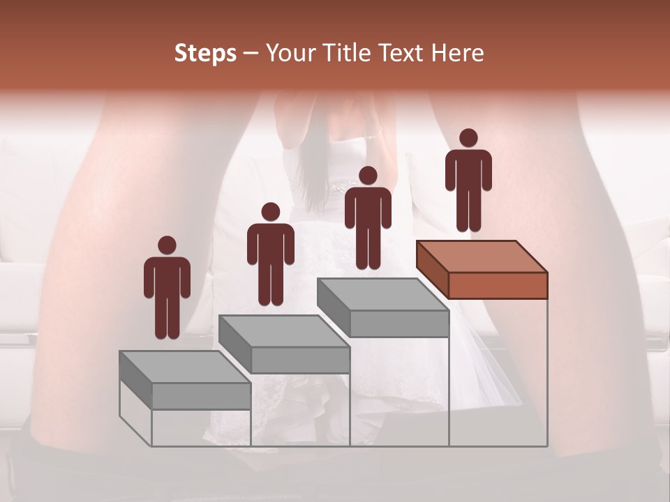 The Bride Laughs At Her Husband PowerPoint Template