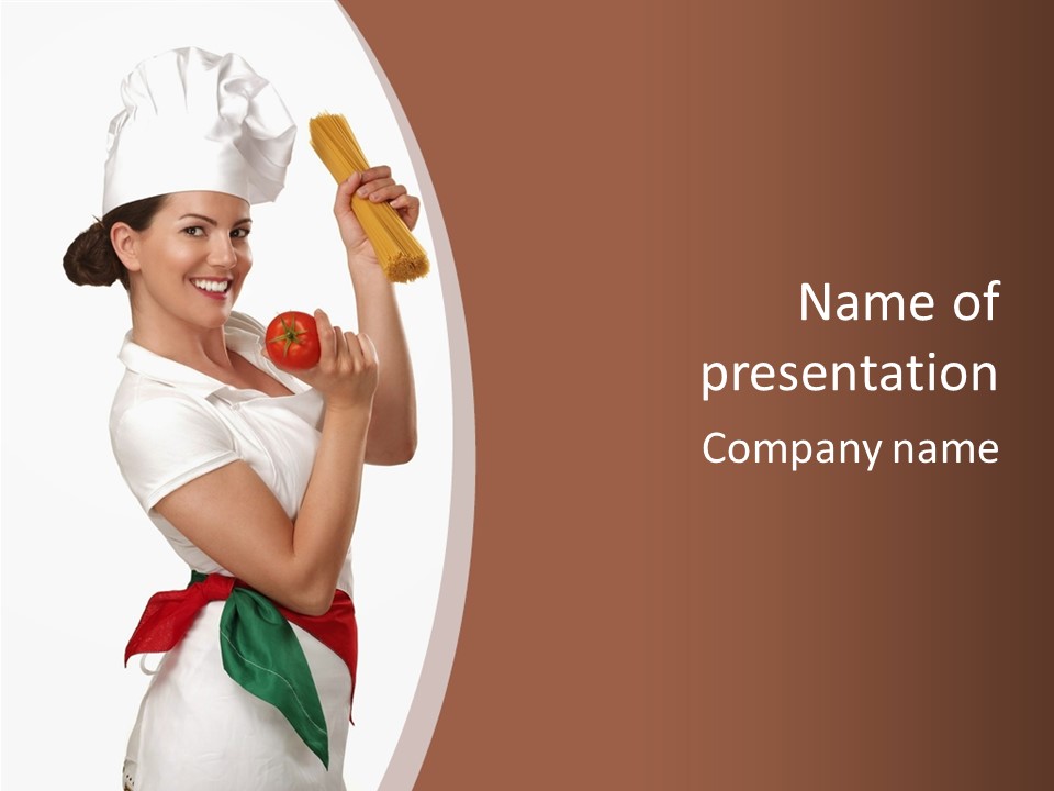 Girl Chef PowerPoint Template