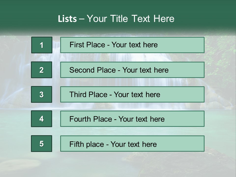 Waterfall PowerPoint Template