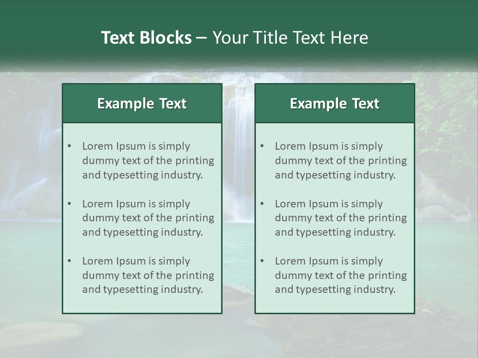 Waterfall PowerPoint Template