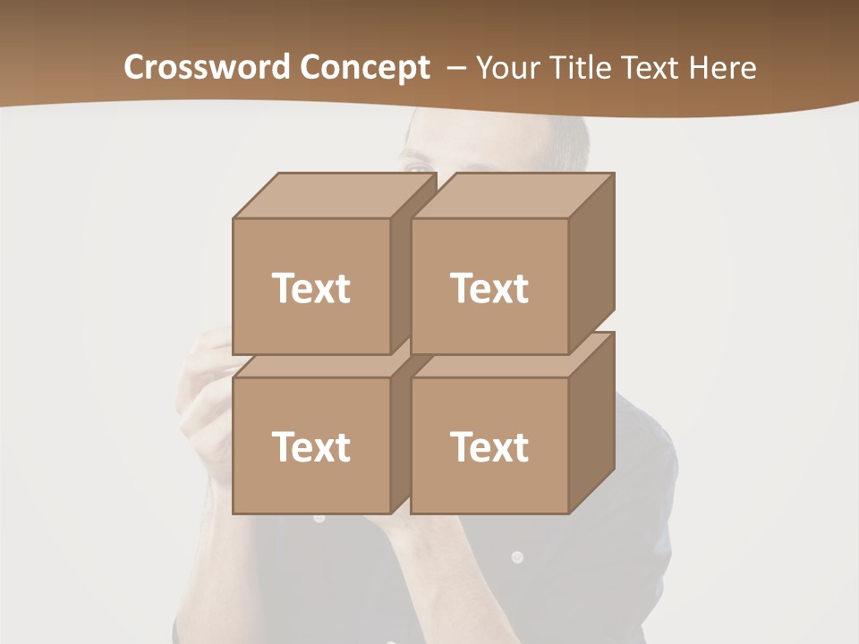 Man Eating Pizza PowerPoint Template