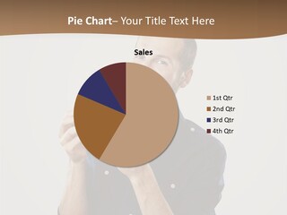 Man Eating Pizza PowerPoint Template