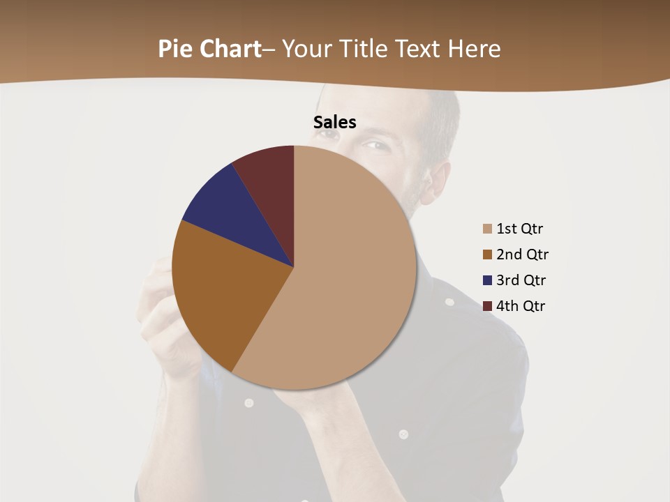 Man Eating Pizza PowerPoint Template