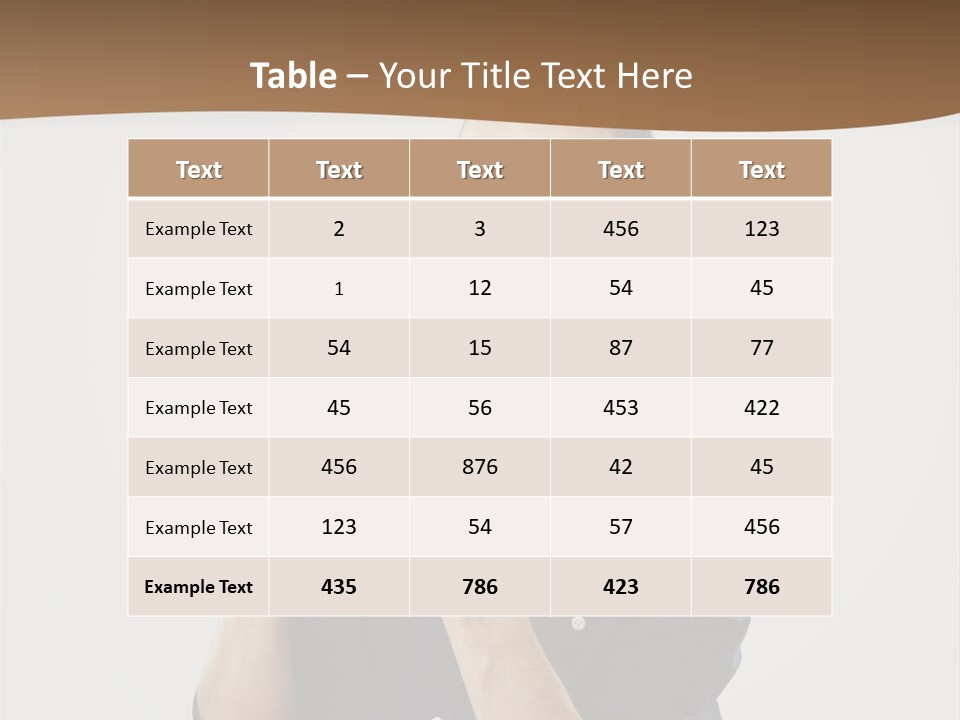 Man Eating Pizza PowerPoint Template