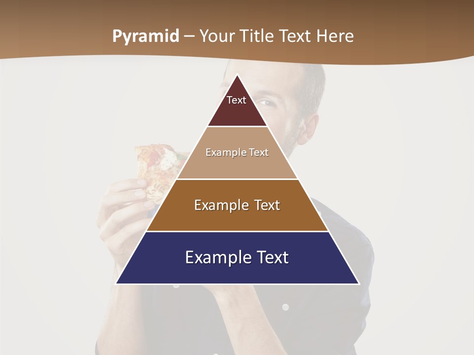 Man Eating Pizza PowerPoint Template