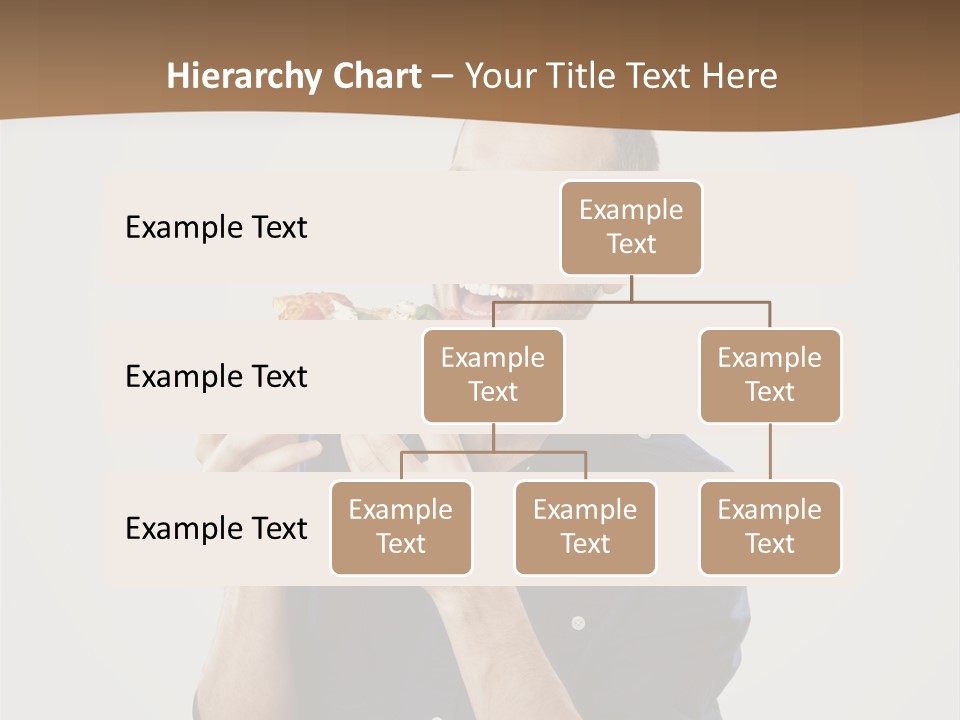 Man Eating Pizza PowerPoint Template