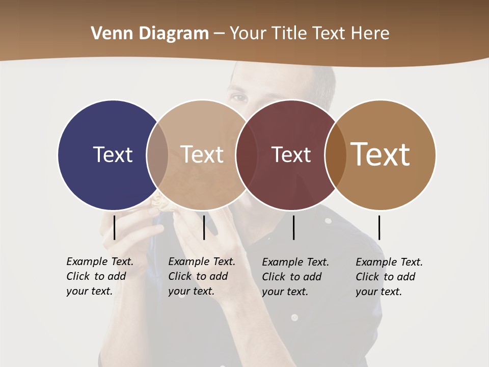 Man Eating Pizza PowerPoint Template
