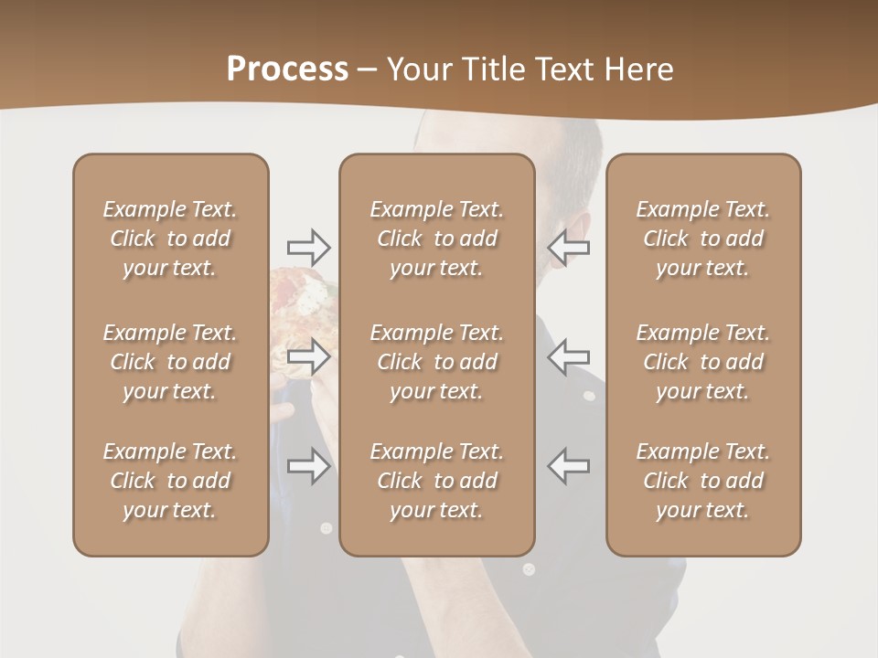 Man Eating Pizza PowerPoint Template