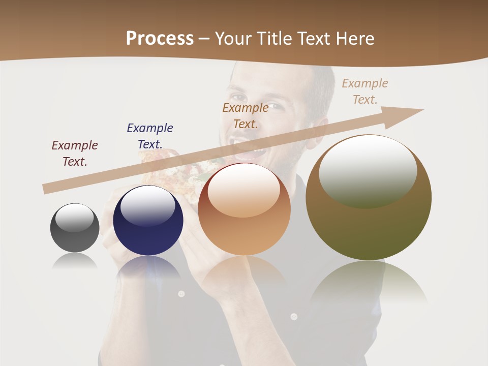 Man Eating Pizza PowerPoint Template