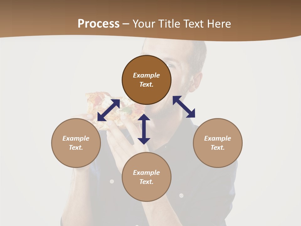 Man Eating Pizza PowerPoint Template