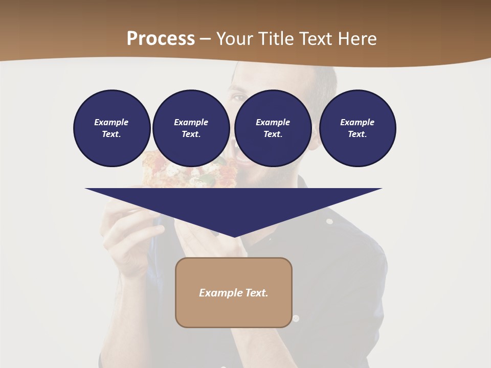 Man Eating Pizza PowerPoint Template