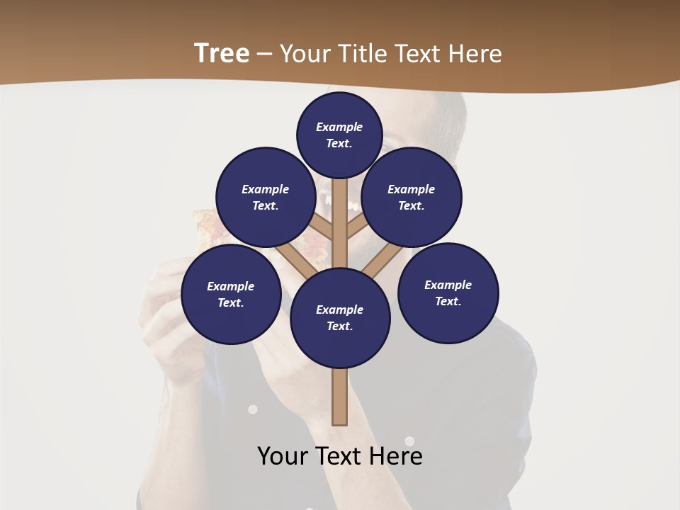 Man Eating Pizza PowerPoint Template