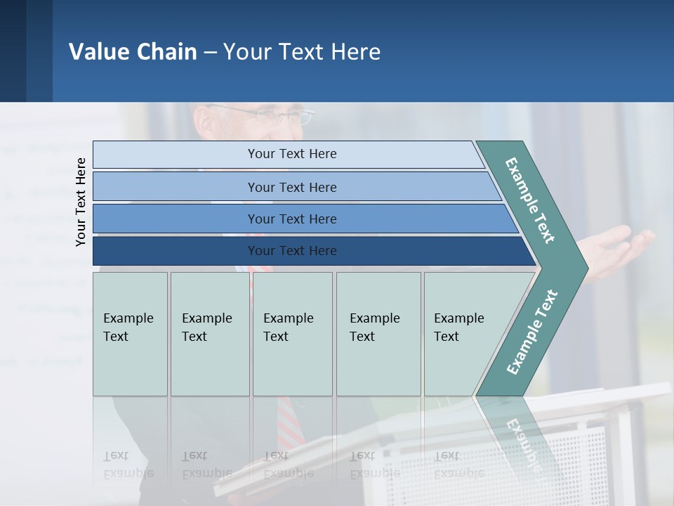 Man Reading A Report PowerPoint Template