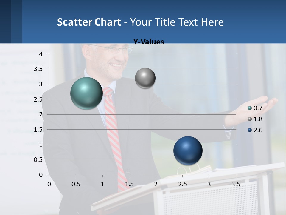 Man Reading A Report PowerPoint Template