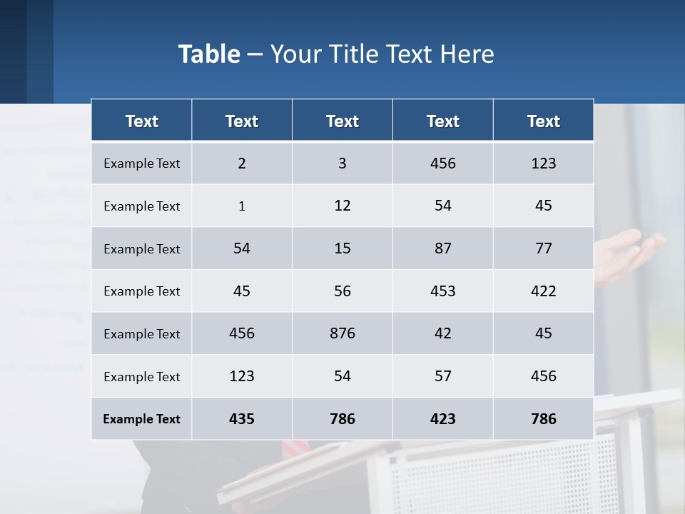 Man Reading A Report PowerPoint Template