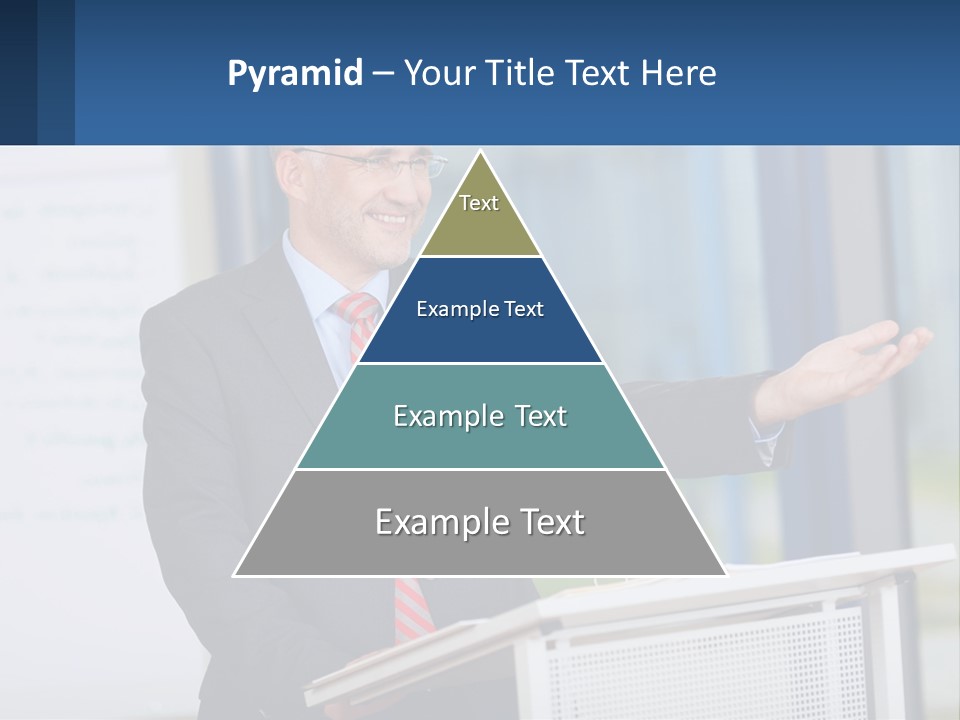 Man Reading A Report PowerPoint Template