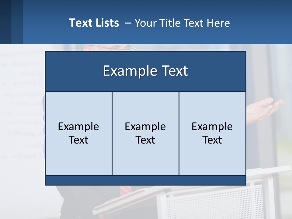 Man Reading A Report PowerPoint Template