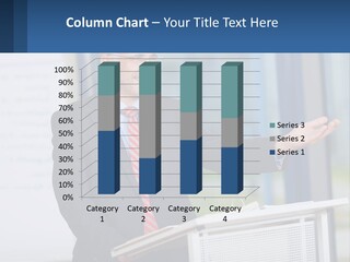 Man Reading A Report PowerPoint Template
