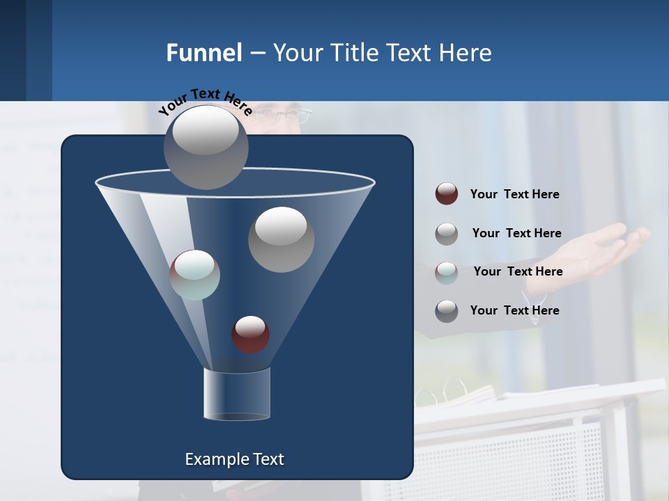 Man Reading A Report PowerPoint Template