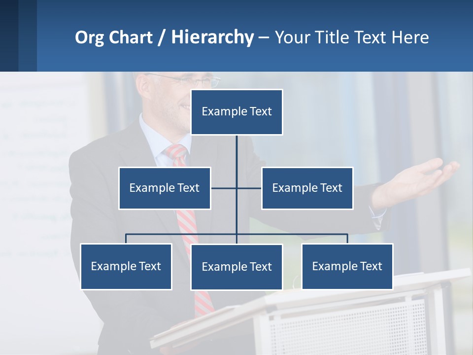 Man Reading A Report PowerPoint Template