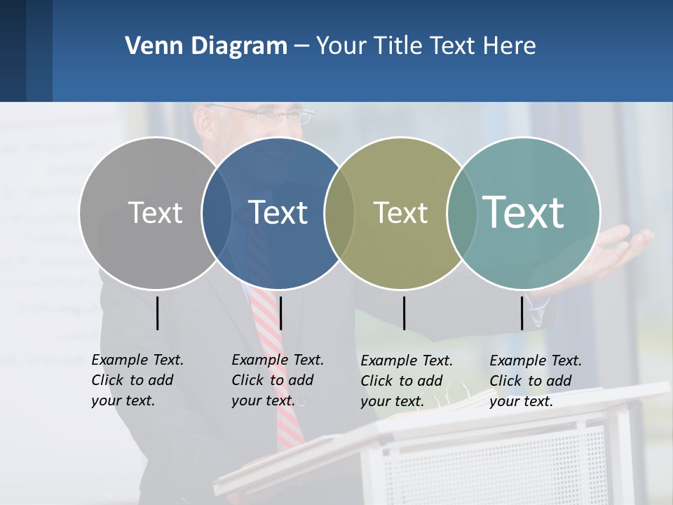 Man Reading A Report PowerPoint Template