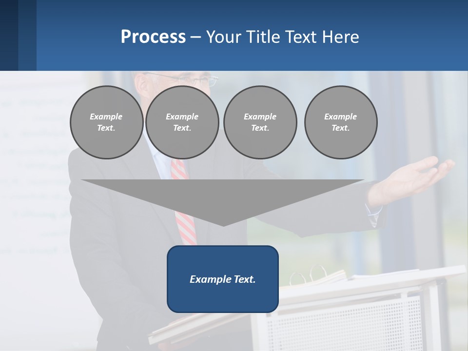 Man Reading A Report PowerPoint Template