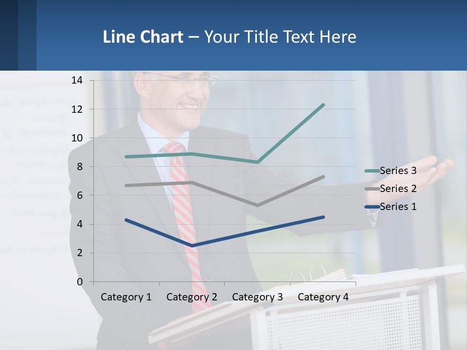 Man Reading A Report PowerPoint Template