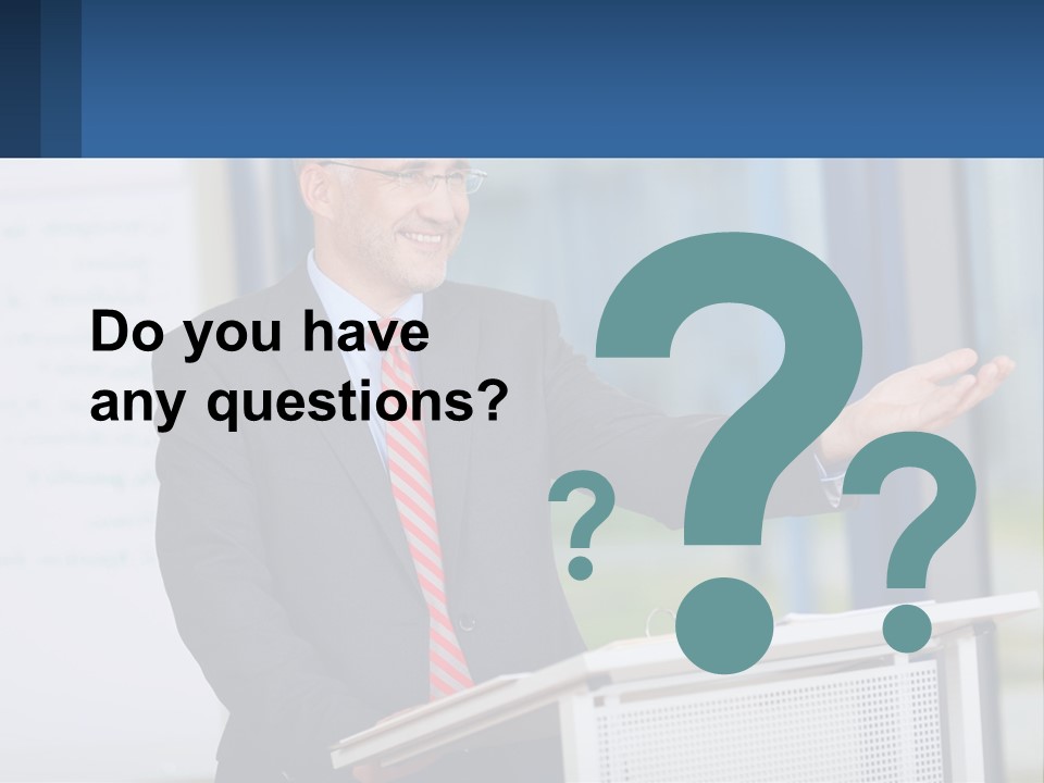 Man Reading A Report PowerPoint Template