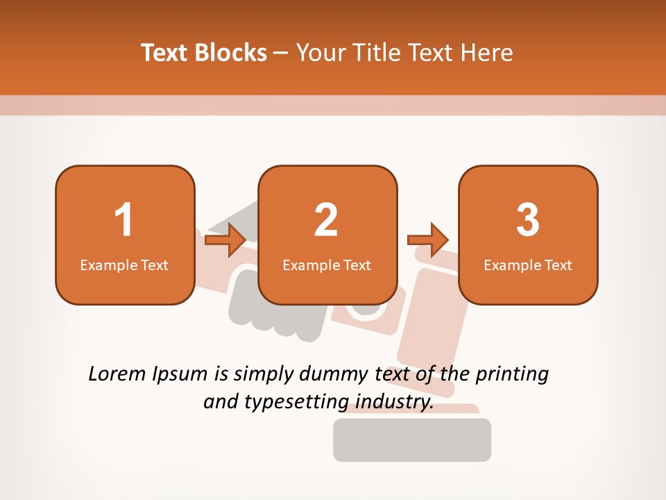 Judicial Gavel PowerPoint Template