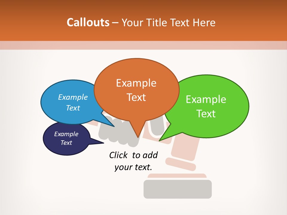 Judicial Gavel PowerPoint Template
