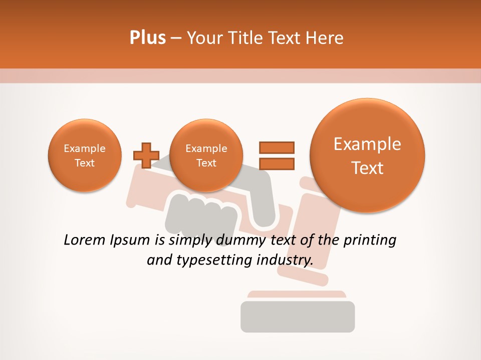 Judicial Gavel PowerPoint Template