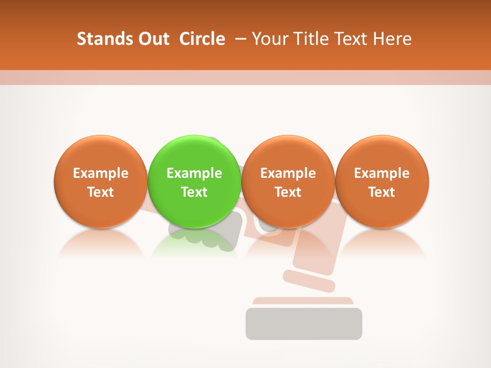 Judicial Gavel PowerPoint Template