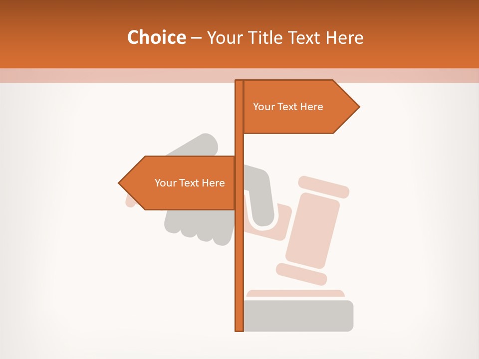 Judicial Gavel PowerPoint Template
